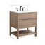 Meuble-lavabo simple 30 po avec plateau en pierre reconstituée Wesli
