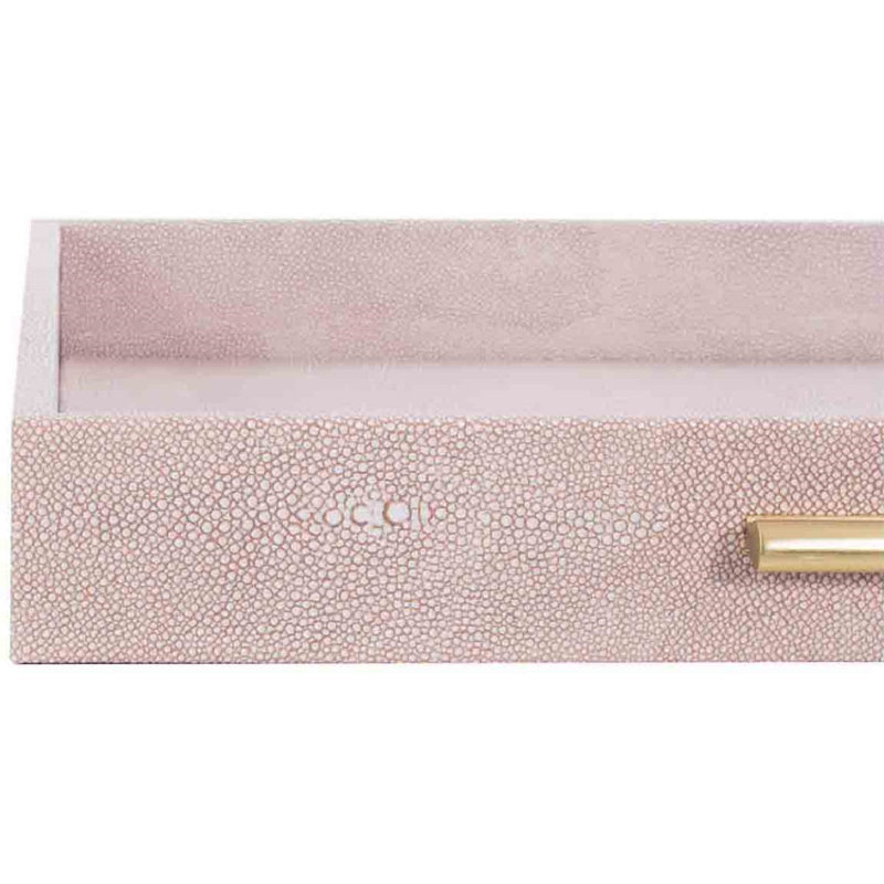 Decorative Tray, Blush, 3" H x 24" W x 24" D