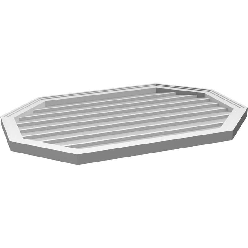 Évent horizontal gondole allongé en surface octogonal Signature, H 26 po x l 38 po x P 1,5 po