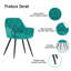 Irie Single Velvet Upholstered Dining Chair with Arm-709970148