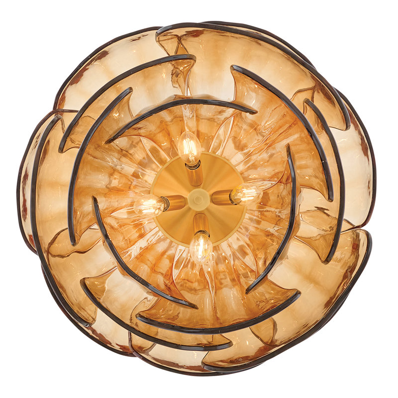 Fantine 7 - Light Chandelier, Orange