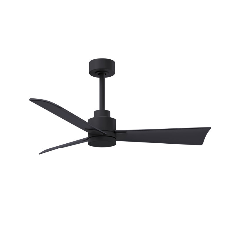 Alessandra 42'' Ceiling Fan, Matte Black, Matte Black