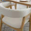 47 cm H Boucle Low Back Armchair in White-1620073262