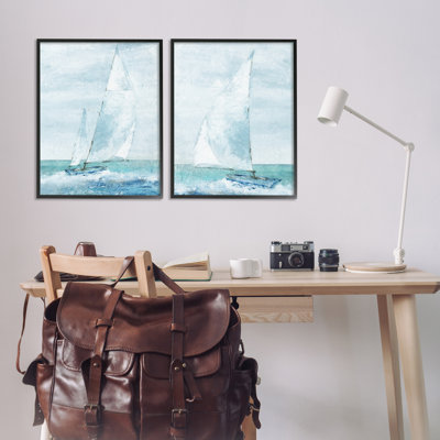 Ensemble de 2 giclées d'art maritime encadrées, par Carol Robinson