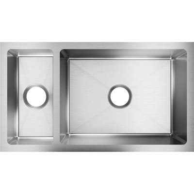 Crosstown 32" L x 18" W Double Basin Undermount Kitchen Sink