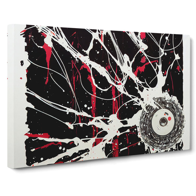 Dazzling Cassette Tape Abstract - Wrapped Canvas, 35cm H x 50cm W x 3cm D