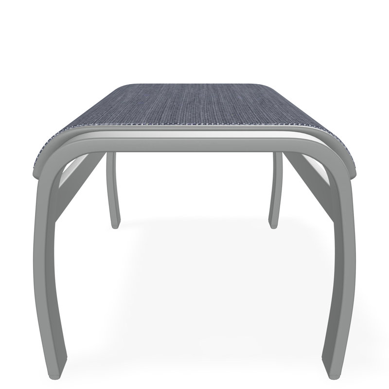 Belle Isle Sling Aluminum Frame Ottoman, Graphite, Canvas Granite Sunbrella® Canvas