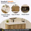 Armoire murale pliante avec évier crème-247055423