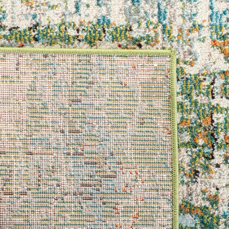 Area Rug 8x10 - Madison Collection - Large - Green & Turquoise