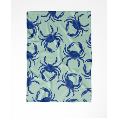 Crabby Ultra Soft Mink Fleece Velveteen Blanket