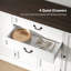 Buffet 58 po avec station de charge noir Farmhouse-1186111323