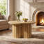 80 cm Wooden Round Coffee TableTable for Living Room