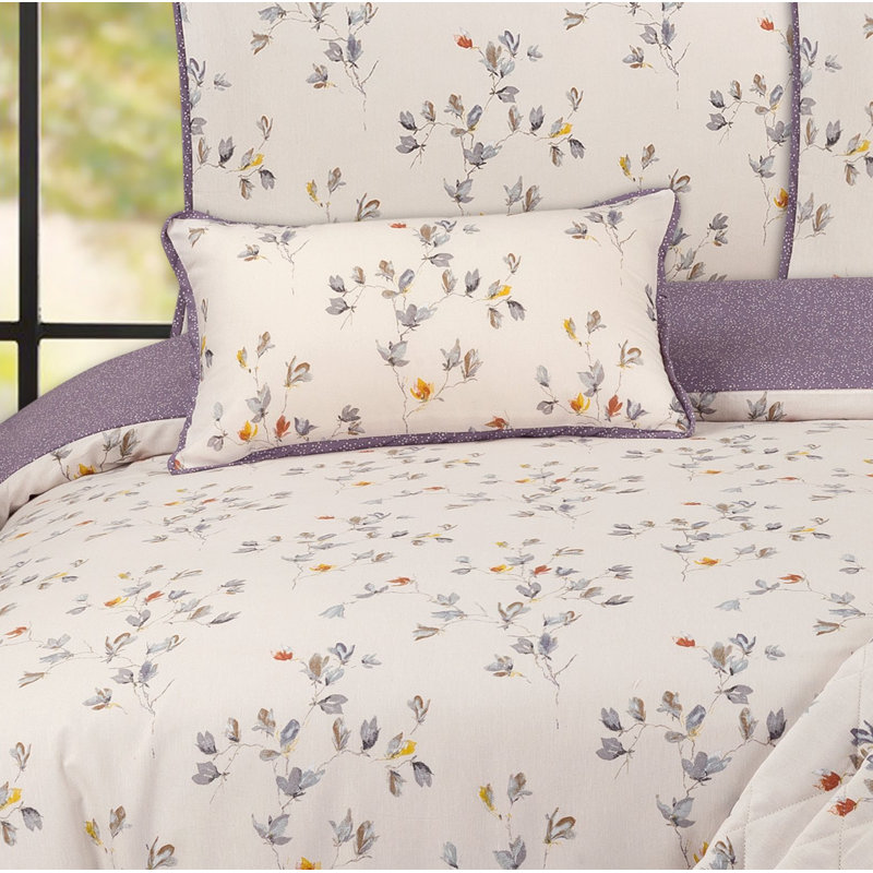 Clemons 60% Cotton and 40% Polyester Zip Filled Cushion Pillow Cover, Grey