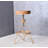 Swivel Upholstered Adjustable Height Counter Stool with Iron Frame-477434200