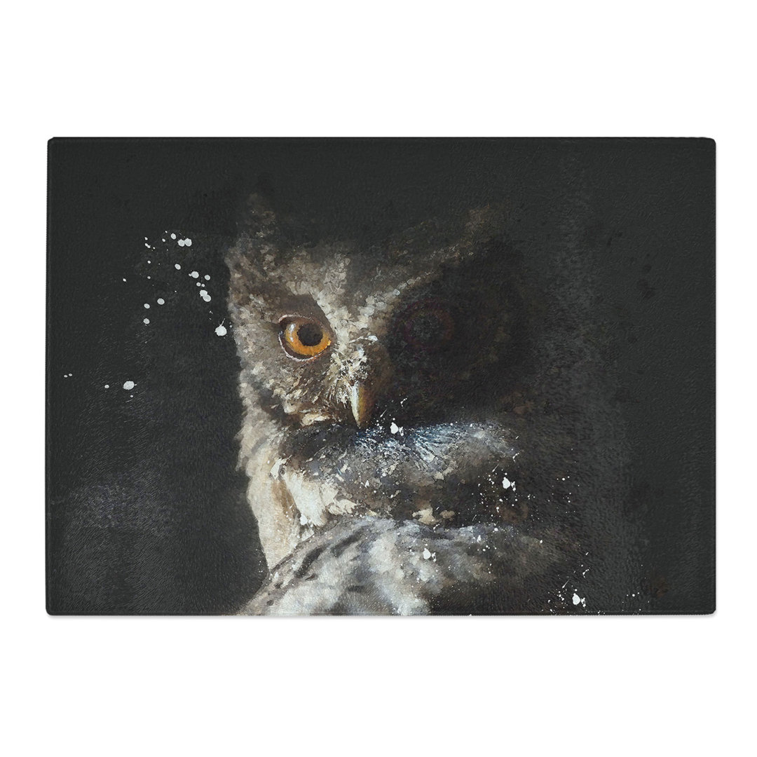 Tempered Glass Owl Chopping Board