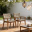 Chaise de salle à manger d'extérieur durable avec structure en bois d'acacia-2050802433