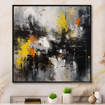 " Yellow Black Transcendent Liquid Ink "