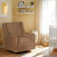 Senna Swivel Brown Rocker Chair