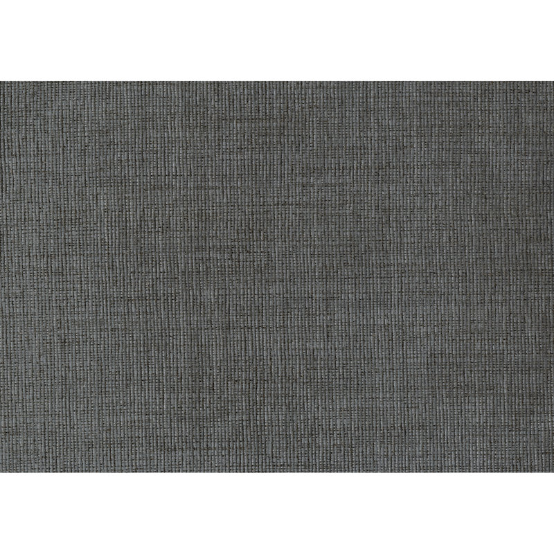 Mobilier de salon moderne en chenille gris avec rembourrage en mousse, coussins réversibles et pieds en bois massif avec cadre en noyer et finition facile à assembler