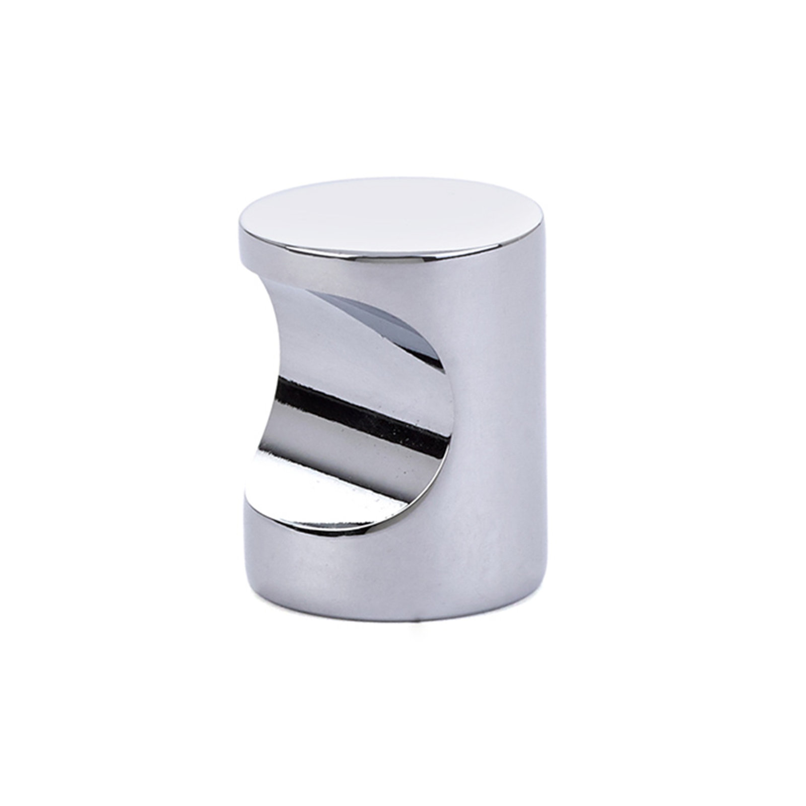 Cylindrical Knob Knob, Polished Chrome, 1"