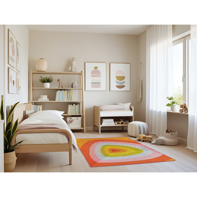 Tapis orange Mccann Sharp Colors 162, Rectangle 4 pi x 6 pi