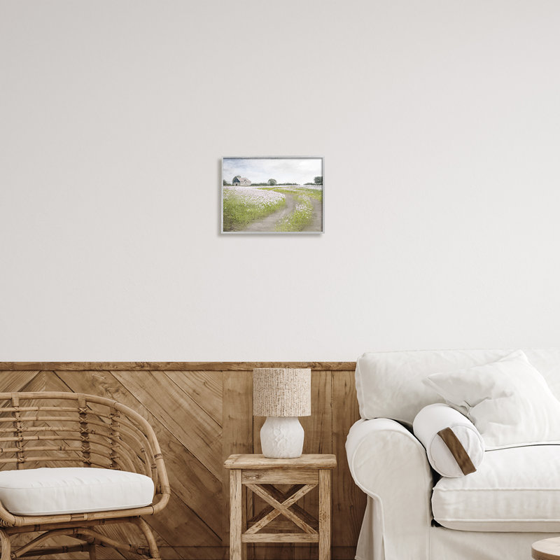 Peaceful Country Road, campagne, H 11 po x l 14 po x P 1,5 po, Estampe numérique Farmhouse