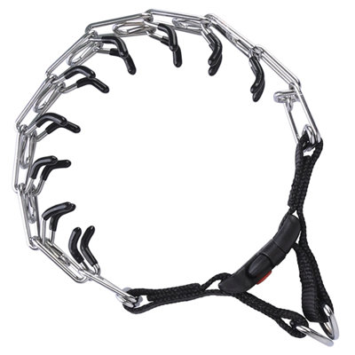 Collier étrangleur ajustable pour chien, chaîne de dressage avec boucle, pour chiens de petite, moyenne et grande taille.