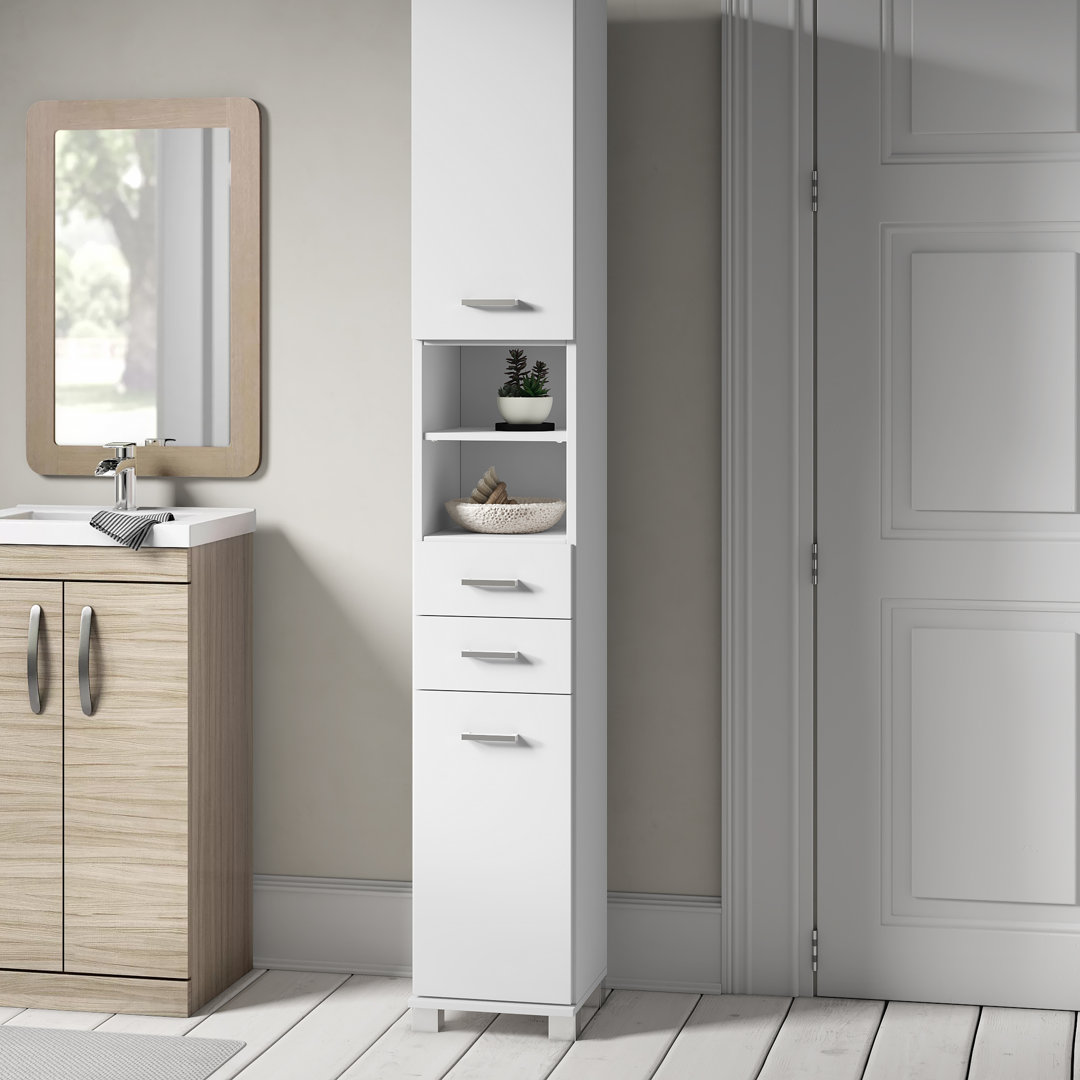 Lumo 30.3Cm W x 193.7Cm H x 32.6Cm D Free-Standing Tall Bathroom Cabinet