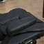 Fauteuil de massage chauffant à haut dossier, fauteuil chauffant, noir