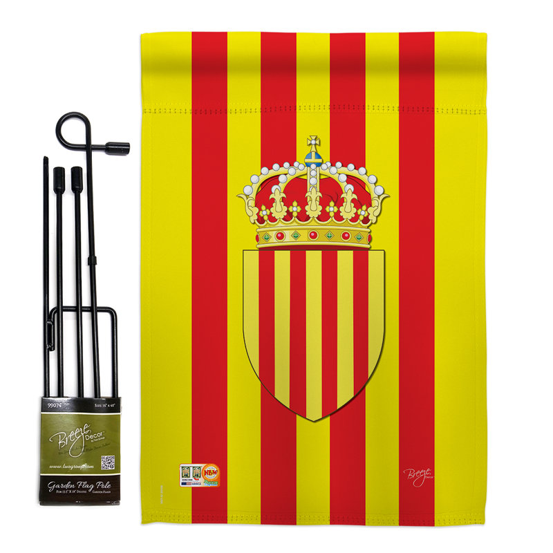 Double Sided 18.5'' H x 13'' W Polyester Flag Set