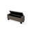 Linen Blend Upholstered Storage Bench