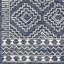 Tapis bleu marine / blanc en laine touffeté à la main Ammann-1345386635