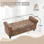 Banc de rangement en tissu