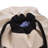 Laundry Duffle Bag, Poly-Cotton Canvas Pack with Adjustable Shoulder Straps, Drawstring Top, Pocket with Snap Closure, Chic and Multipurpose, Great for Laundry, Camping and More, Cream and Black