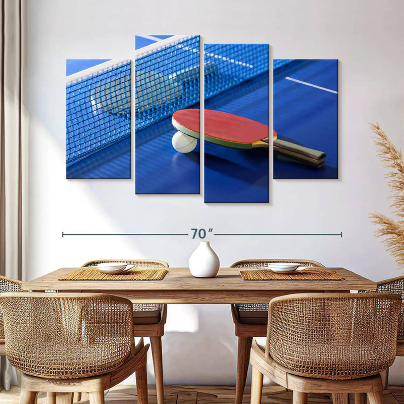 Sireci Blue Table Tennis, 42" H x 68" W