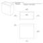 Couvercle de poubelle rectangulaire ouvert 3,18 gallons en acier inoxydable Elevate-876365913