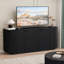 Buffet de rangement ondulé 63 ", 2 portes, tablettes réglables - Standard-130466521