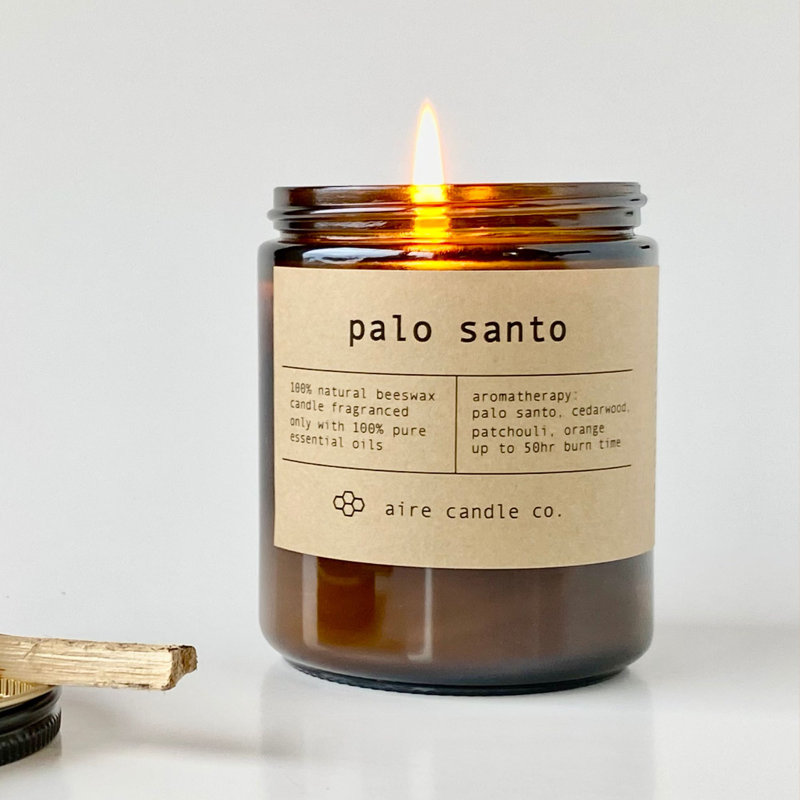 Bougie en cire d'abeille Palo
