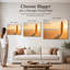 «Golden Shore Surfboard» - art mural sur toile Minimal Coastal Surf Beach-129989425