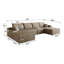 Canapé modulaire Cloud avec repose-pieds, velours côtelé moelleux sans assemblage-773697864-773697867-773697868