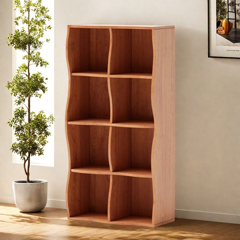 High-quality and practical bookcase, Brown