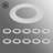 Spot Light Ring Trim Ceiling Medallion