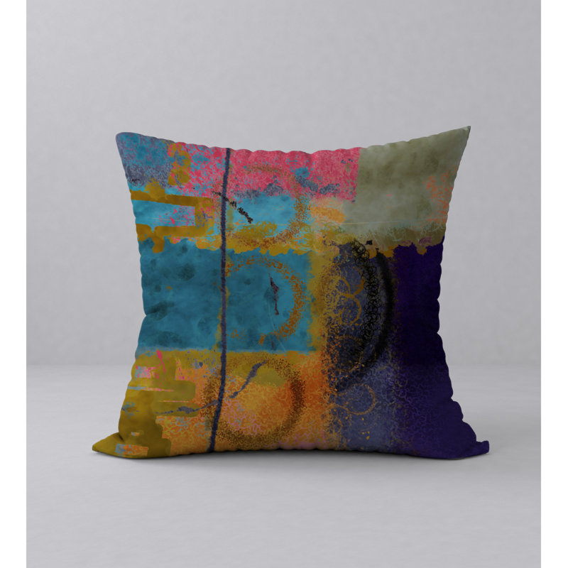  Housse et insert de coussin carré vivifiant, 18" x 18"