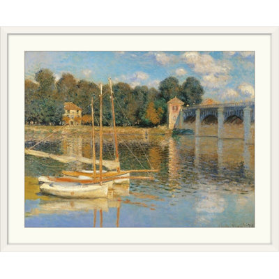 Pont d'Argenteuil, 1874, musée d'Orsay, Paris, France, par Claude Monet, reproduction d'art