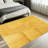 1PC Mustard Yellow Wavy Ribbed Textured area rugs for Living Room, Soft and Comfortable, Suitable for all seasons, easy-to-maintain, machine washable Indoor floor mat, Under Table Farmhouse suitable for bedroom, dining space, entryway, backyard-129365726