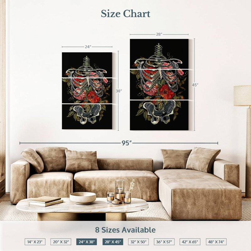 Hitzel Flowering Skeleton, 38" H x 24" W
