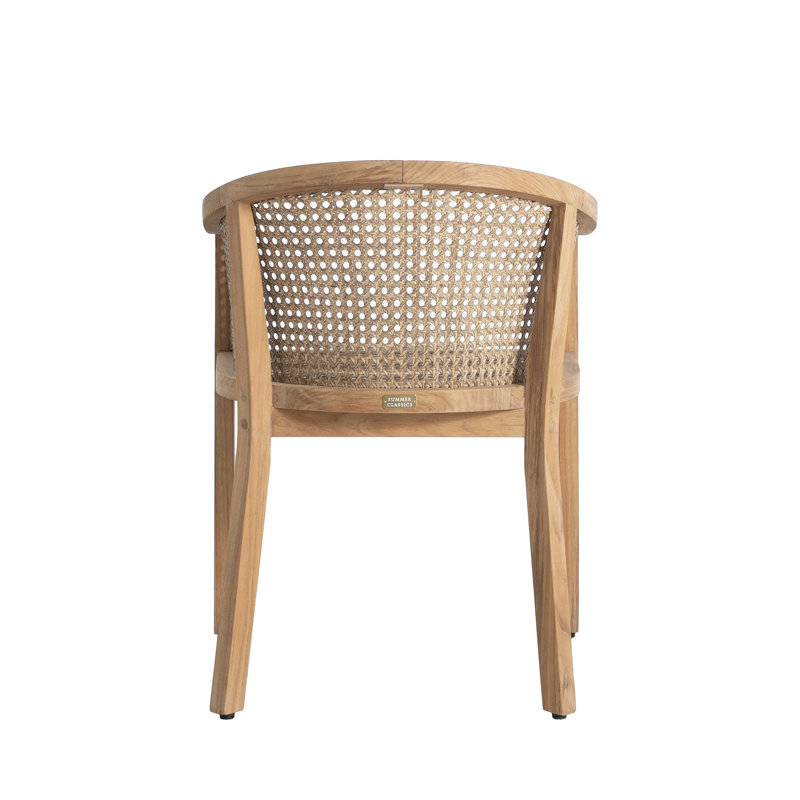 Playa N-Dura Ultra Resin Wicker Outdoor Arm Chair, No Welt + Standard Fill, Herringbone Sand