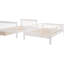 Lit superposé d'escalier pour la chambre à coucher, blanc, tiroir, rangement, barrière de sécurité, lit stable et confortable pour la chambre à coucher: blanc, structure solide pour une utilisation durable-210612479