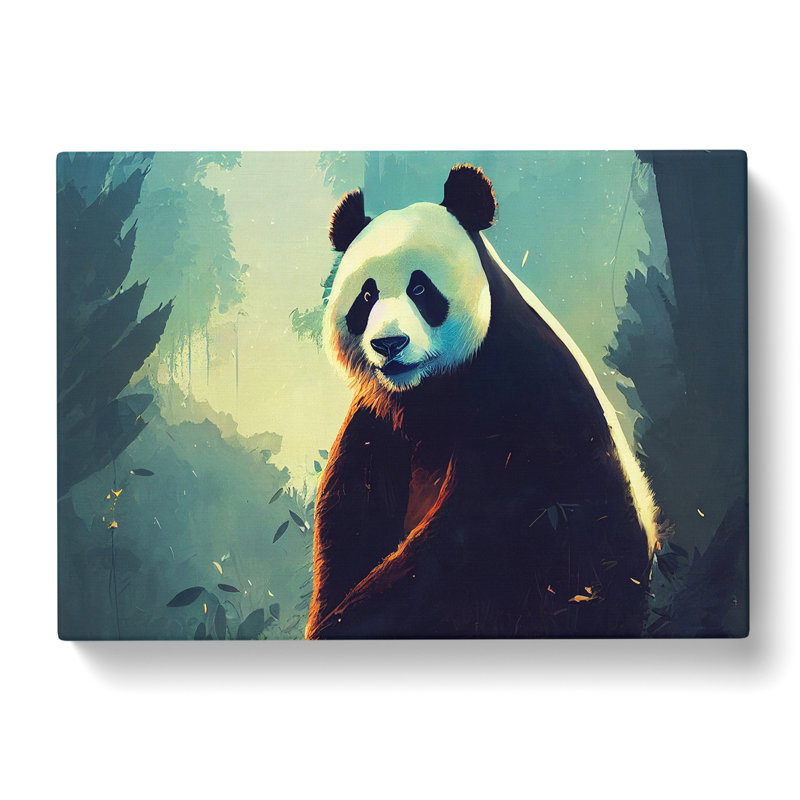 Panda Painting Vol.1 Abstract - Wrapped Canvas, 50cm H x 76cm W x 3cm D