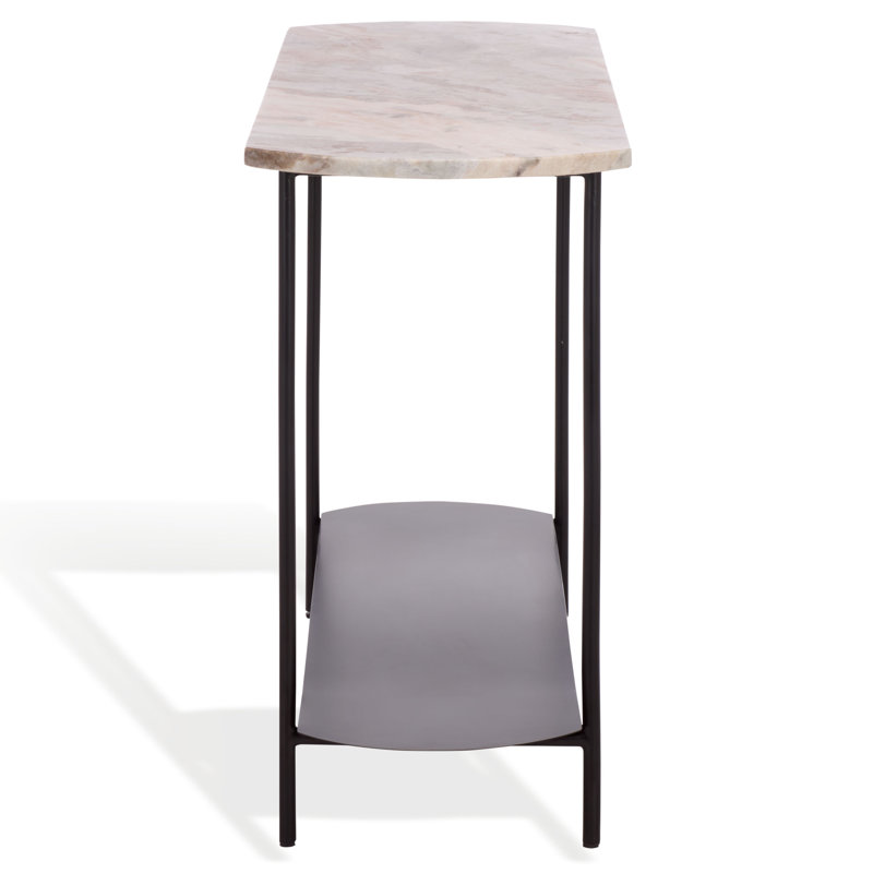 Macklyn Oval Marble Top Console Table